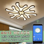 Creative Flower Dimmable LED Nordic Ceiling Lights Flush Mount Lighting
