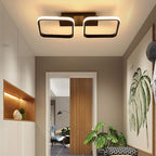 2 Square Acrylic LED Flush Mount Ceiling Light for Corridors