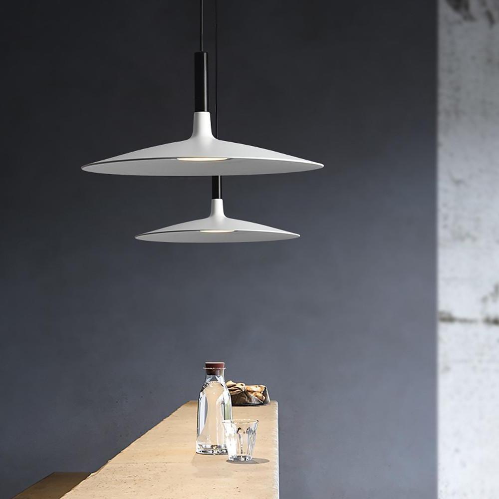 Flat Dish LED Nordic Pendant Lighting Hanging Ceiling Lights