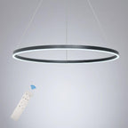 Geometric Slimline Circular Chandeliers Entry Light Dimmable Ceiling Light