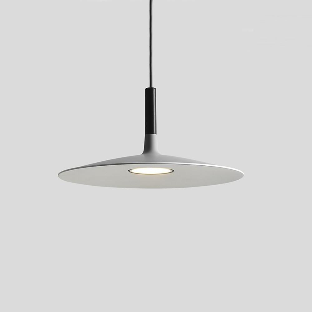 Flat Circular Design Industrial Pendant Lighting Modern Metal Ceiling Light