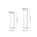 L Bollard Light Low Voltage Solar LED Outdoor Landscape Light