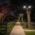 Lamp Post Lighting Modern Double or Triple Head Outdoor Lamp