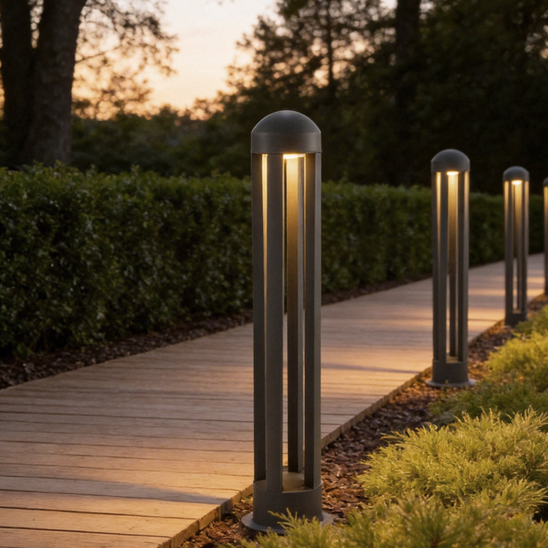 Landscape Bollard Lights Minimalist Four-Post LED Outdoor Light