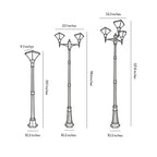 Landscape Light Post Modern Multi-head Outdoor Garden Lamp Post