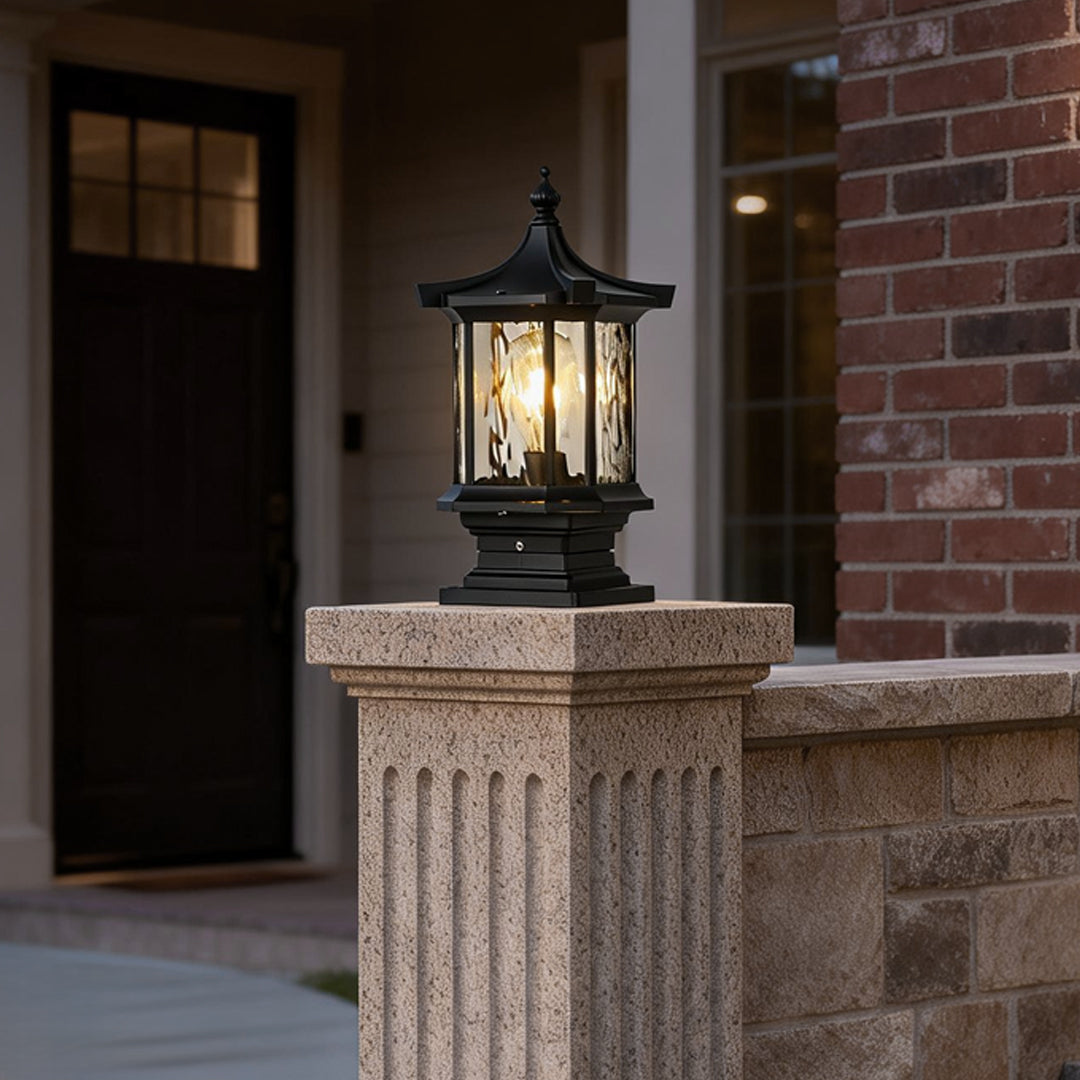 Lantern Pillar Lights European-Style Vintage Outdoor Pier Mount Light