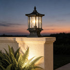 Lantern Pillar Lights European-Style Vintage Outdoor Pier Mount Light