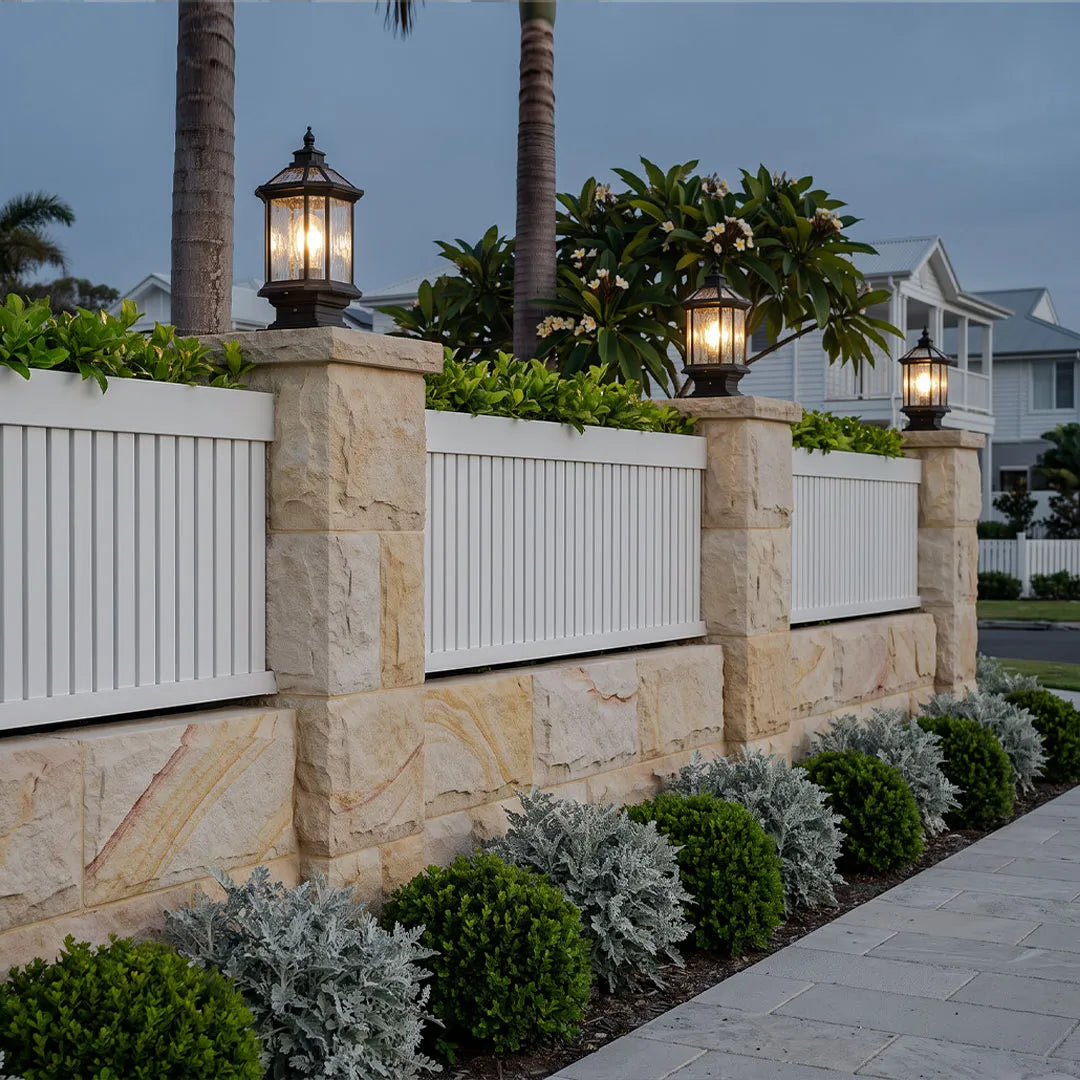 Lantern Pillar Lights European-Style Vintage Outdoor Pier Mount Light