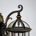 2 PCS Lantern Style Outdoor Wall Lights European Vintage Light