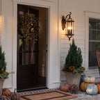 2 PCS Lantern Style Outdoor Wall Lights European Vintage Light