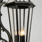 2 PCS Lantern Style Wall Sconce European Glass Outdoor Light