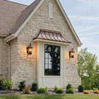 2 PCS Lantern Style Wall Sconce European Glass Outdoor Light