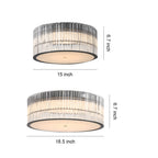 Crystal Flush Mount Ceiling Lights Modern Minimalist Glass Light