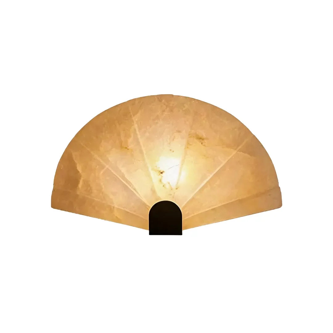 Scalloped Wall Sconce Vintage Marble Creative Bedside Lamp