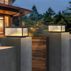 [Open-Box]Outdoor Pillar Light Fixtures Cast Aluminum Square Waterproof