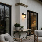 Black Exterior Wall Light LED Vintage American Waterproof Light
