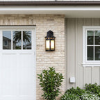 Black Exterior Wall Light LED Vintage American Waterproof Light