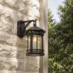 Black Exterior Wall Light LED Vintage American Waterproof Light