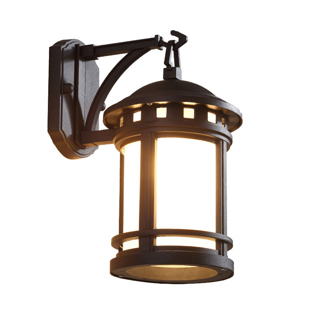 Black Exterior Wall Light LED Vintage American Waterproof Light