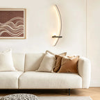 LED Curved Wall Light Modern Elegant Fixture for Home and Living Room