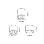 LED Downlight Modern Gold Cylindrical Copper Light