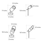 Rotatable Outdoor Waterproof LED Landscape Spotlights for Courtyard Lawn