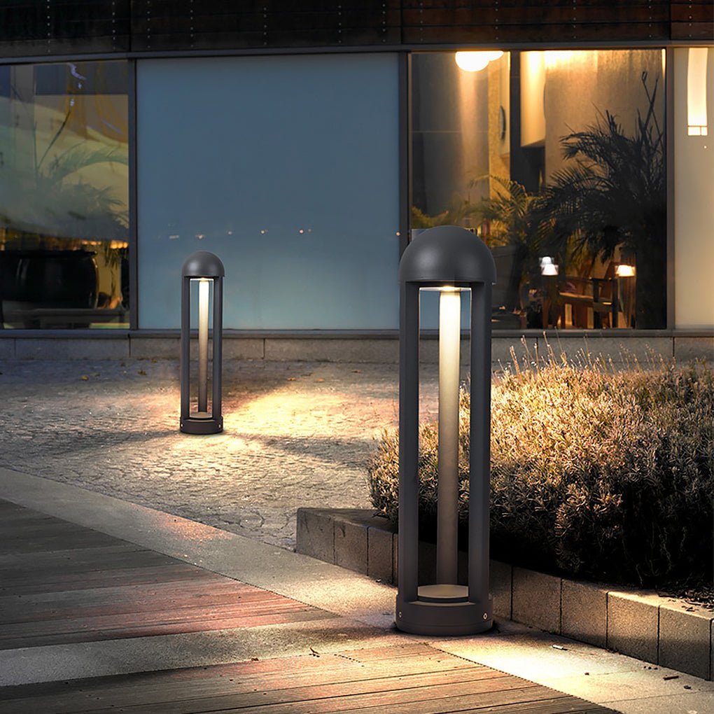 Stylish LED Outdoor Waterproof Lawn Light with Decorative Columns