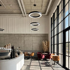 LED Pendant Ring Ceiling Light Modern Metal Acrylic Light
