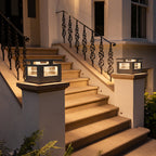 Stainless Steel LED Pillar Lights Waterproof with Acrylic Lampshade