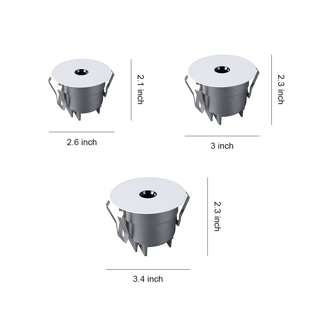 2 PCS Small Spotlights Deep Baffle High Quality Small Hill Light