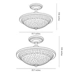 LED Semi Flush Mount Ceiling Lights French Vintage Light