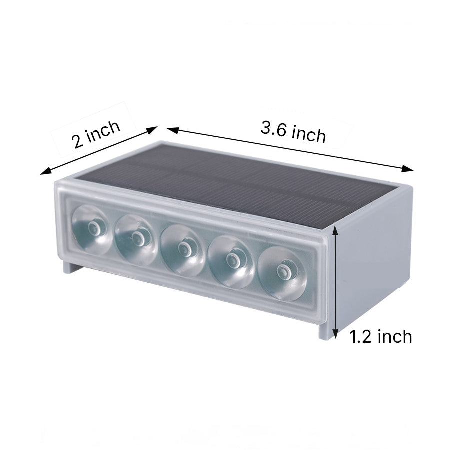 6 PCS Outdoor Step Light Fixtures Modern Style Waterproof Light