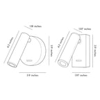 LED Wall Reading Light Minimalist Bedside Metal Lamp