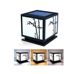 Light Box Pillar Lights Modern Waterproof LED Solar Outdoor Light