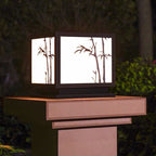 Light Box Pillar Lights Modern Waterproof LED Solar Outdoor Light