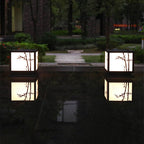 Light Box Pillar Lights Modern Waterproof LED Solar Outdoor Light