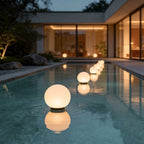 Acrylic Moon-Shaped Round Landscape Lighting Waterproof Modern Style