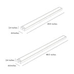 Linear Ceiling Light Modern Minimalist White LED Light