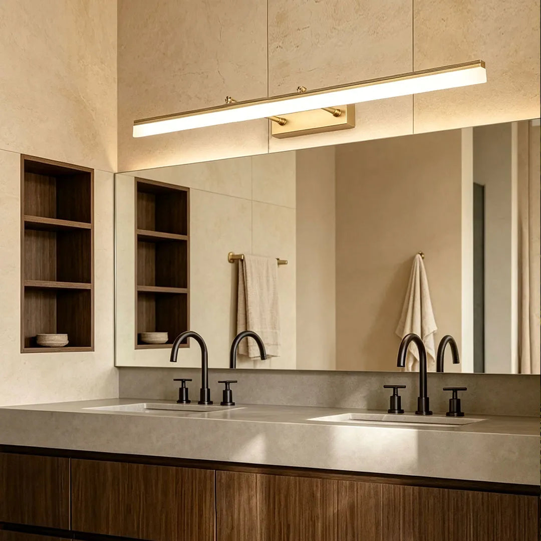 Bathroom Vanity Lights Gold Modern Extendable Light