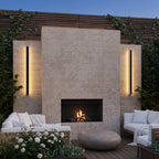 Linear Outdoor Wall Sconce Minimalist LED Black Lamp
