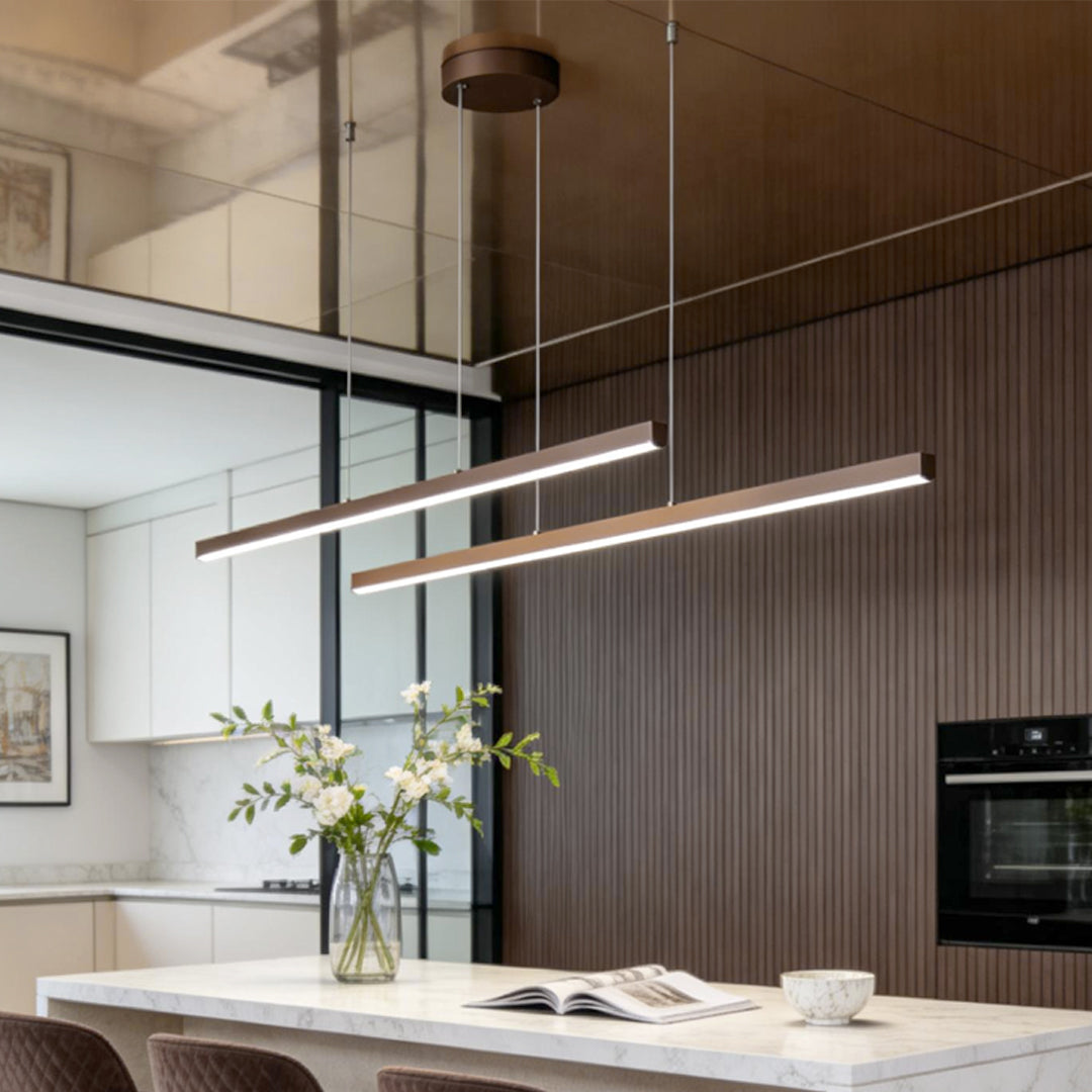 Linear Pendant Light Fixtures Modern Country Style Light