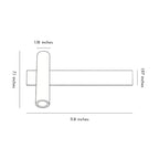 Linear Wall Sconces and Spotlight for TV Background