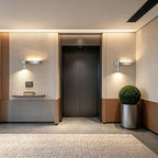 Linear Wall Sconces and Spotlight for TV Background
