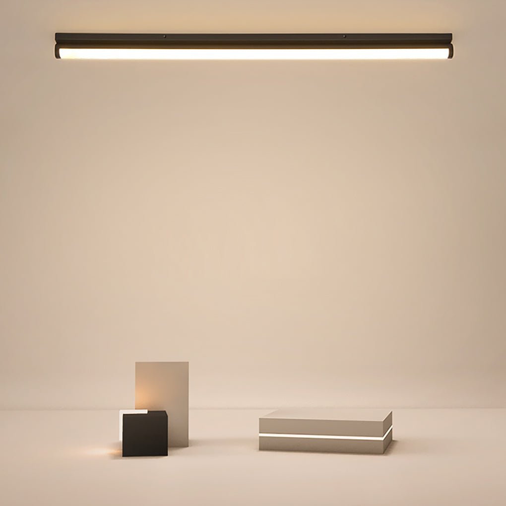 Long Strip Ceiling Light LED Modern White Aluminum Light