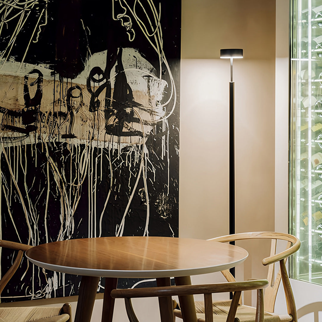 Petite Floor Lamp Modern Dimmable  Contemporary Reading Pole Lamps