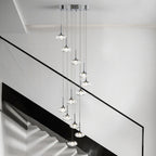 Chandelier For Tall Ceilings Italian Minimalist