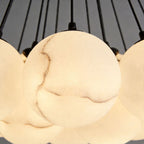 Modern Matte Black Chandelier Bubble Ball Ceiling Light