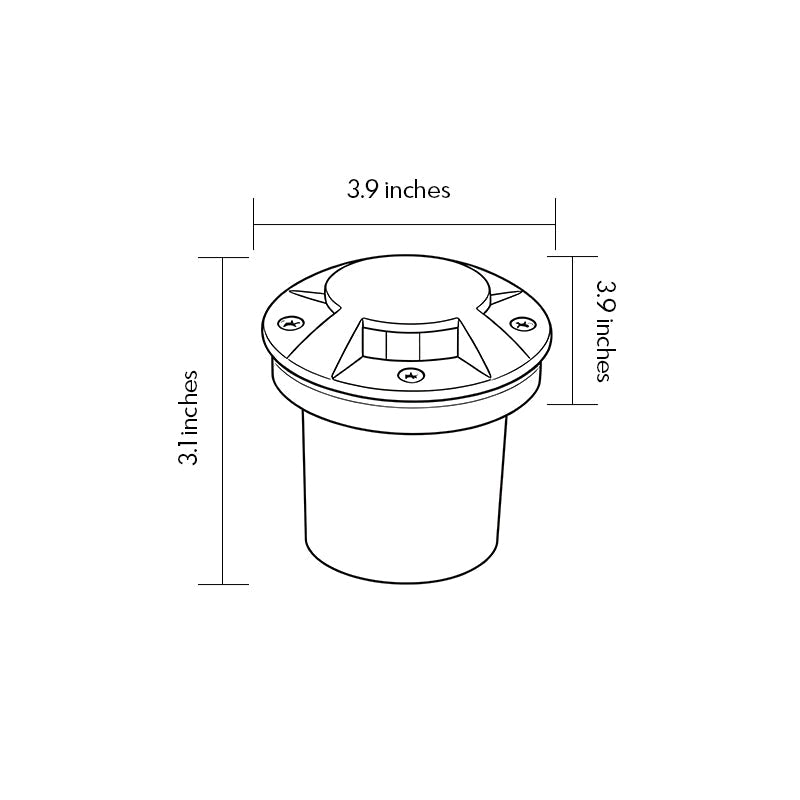 Metal Deck Lights Modern LED Recessed Waterproof Step Light