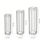 [Open-Box]Metal Solar Pathway Lights Modern Black Aluminum Light