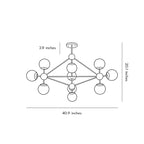 Midcentury Modern Chandeliers Molecular Ceiling Light
